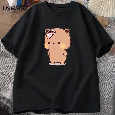 男 Tシャツ 男性マスレット Tシャツティーメンズかわいい漫画ブブドゥドゥ面白いコットングラフィック 衣類トップス