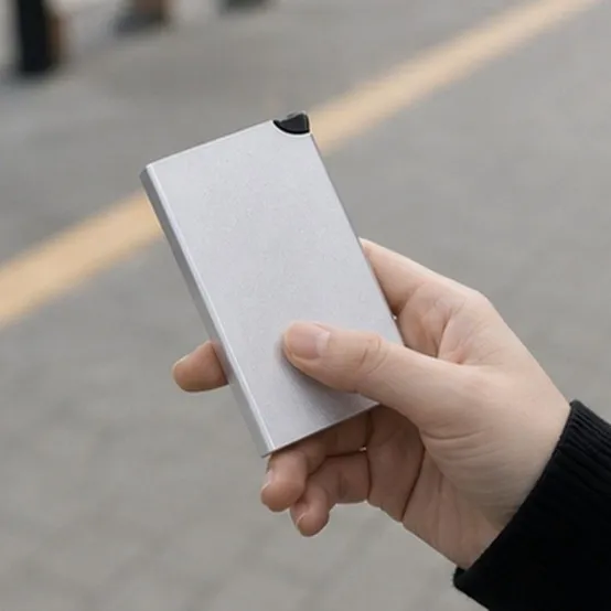 슬라이딩 카드지갑 자동상승 최대 6장 수납 출퇴근 간편휴대용