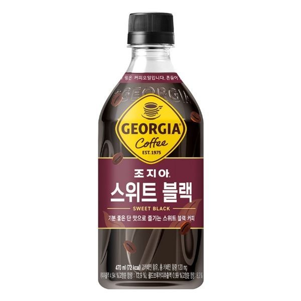 조지아 크래프트 스위트블랙 470ml 24개 티타임 카페 빵 카페인 모임 힐링