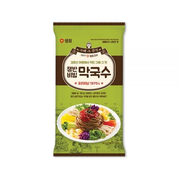 UnKnown 샘표 쟁반비빔 막국수 126g 1개 식사 간편요리 외식 즉석요리 집밥 혼밥