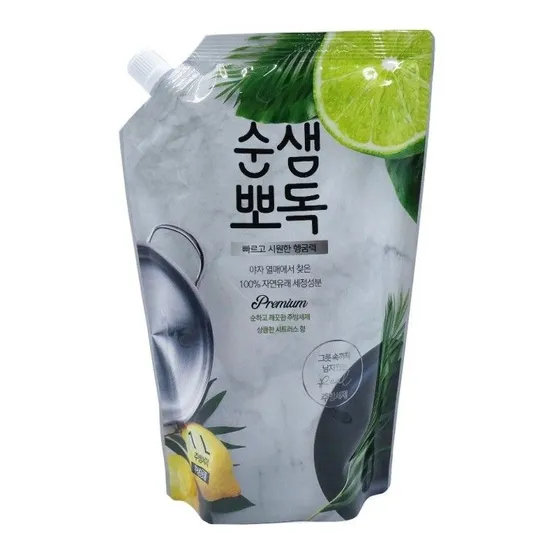 순샘 뽀독 주방세제 시트러스향 리필 파우치 1L