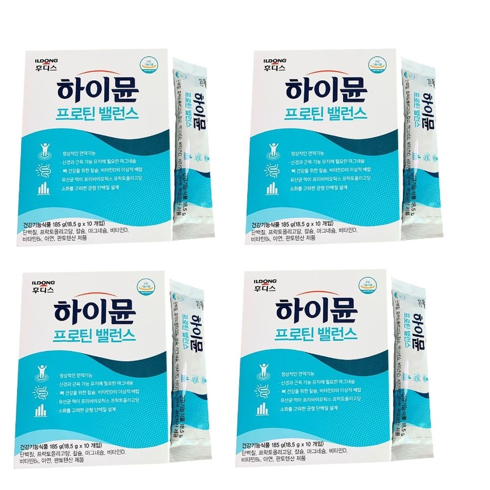 일동후디스 하이뮨 프로틴 일동 밸런스 가루 식사대용 하이문 노인 어르신 단백질 4박스 MJ
