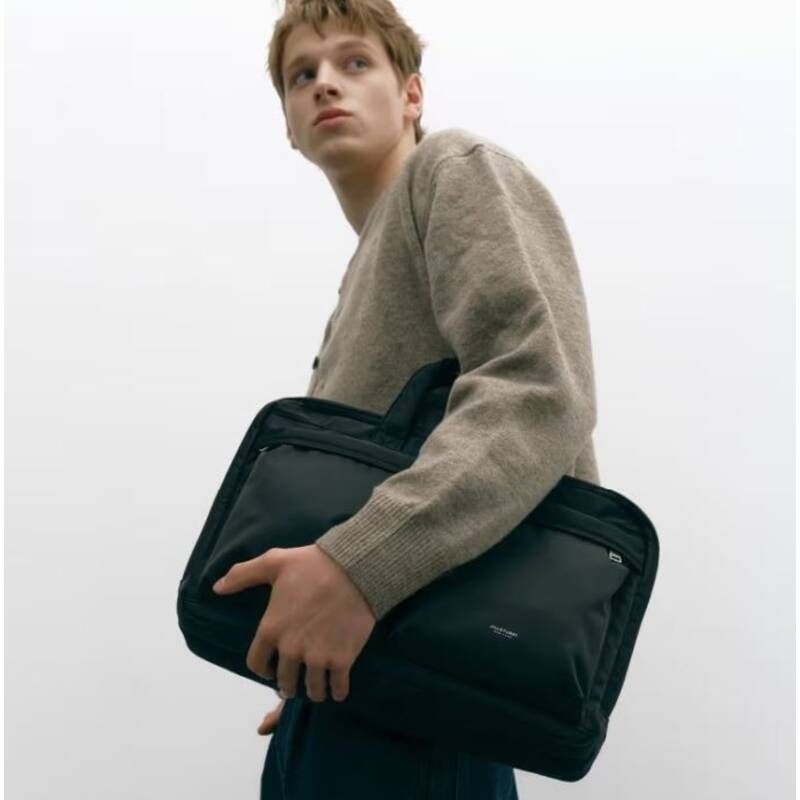 <매장정품> JILLSTUART 질스튜어트 [EVAN] 에반 블랙 투포켓 나일론 토트백 겸 서류가방 JUBA6E501 BK JUBA6E501-IT 1996412