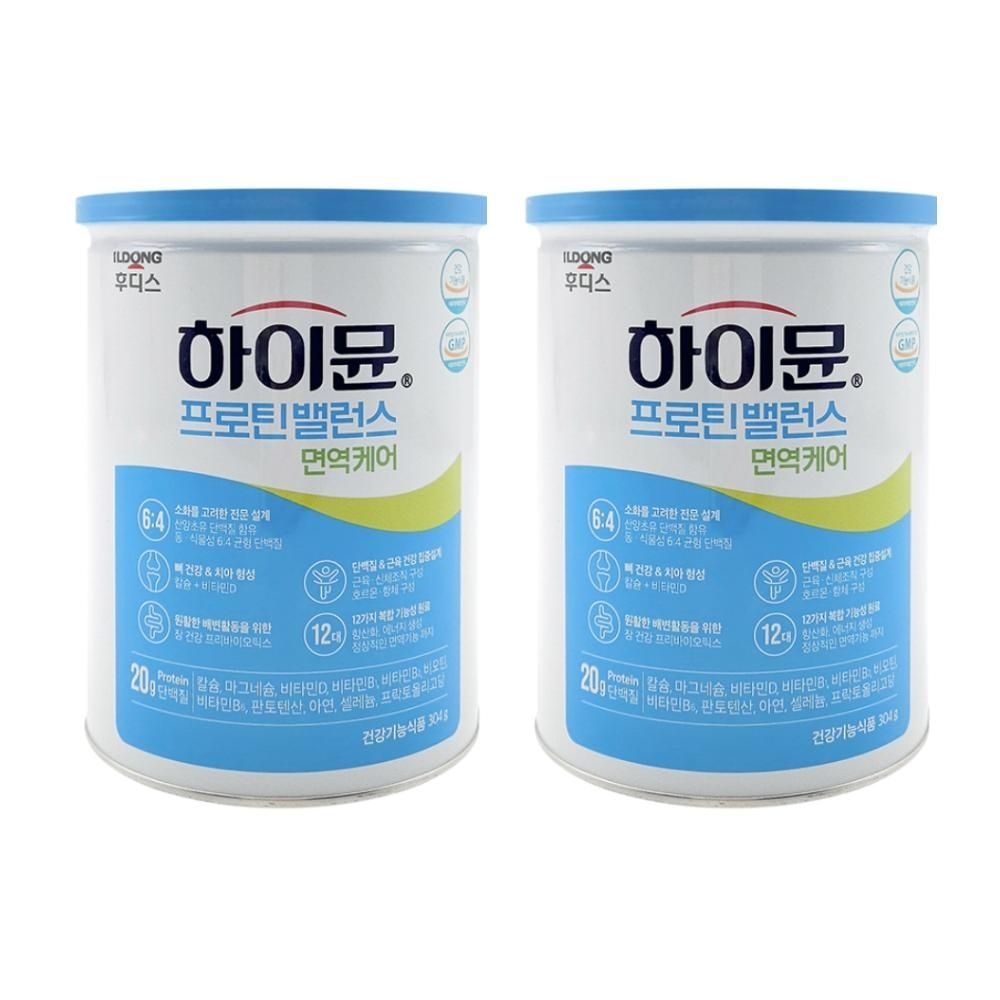 하이뮨 프로틴 하이문 보충제 노인 가루 시니어 분말 단백질 밸러스 304g 2개 MJ