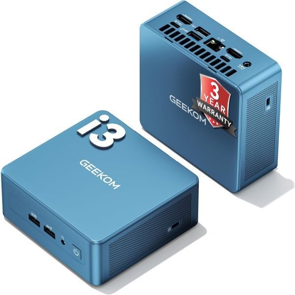 [해외] GEEKOM 미니 PC 비즈니스 비용 절감 스타 IT12 3년 보증 12세대 인텔 i5 12450H 컴퓨터 16GB RAM 512GB SSD LPDDR 아님 Windows 11 Pro