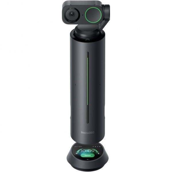 Insta360 [해외] 인스타360 WaveLink 4K 회의실 스피커폰 카메라 화자 추적 5m 360° 음성 수집 소음 감소 AI 기반 인식 요약 플러그 앤 플