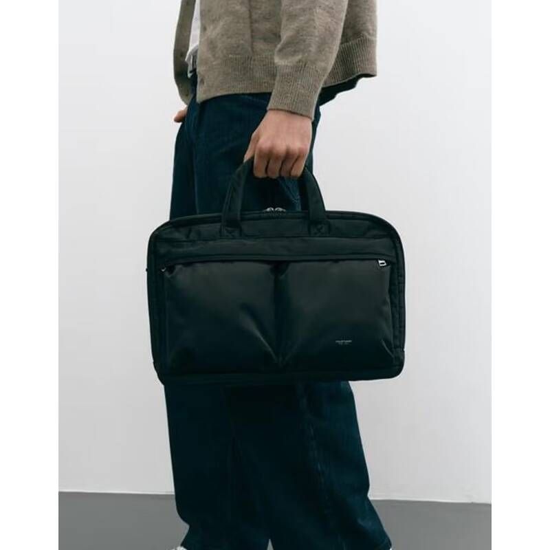 <매장정품> JILLSTUART 질스튜어트 [EVAN] 에반 블랙 투포켓 나일론 토트백 겸 서류가방 JUBA6E501BK JUBA6E501BK_JE 1995337