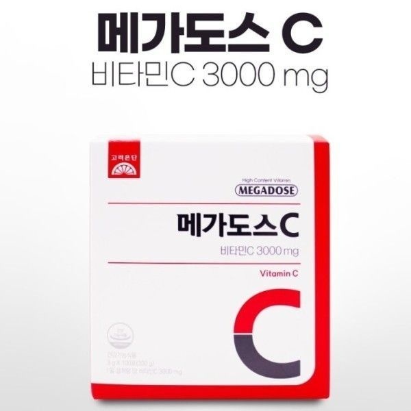 60대 아빠 생일선물 고려은단 메가도스C 3000mg 비타민C 3g x 100포 100일분 597969