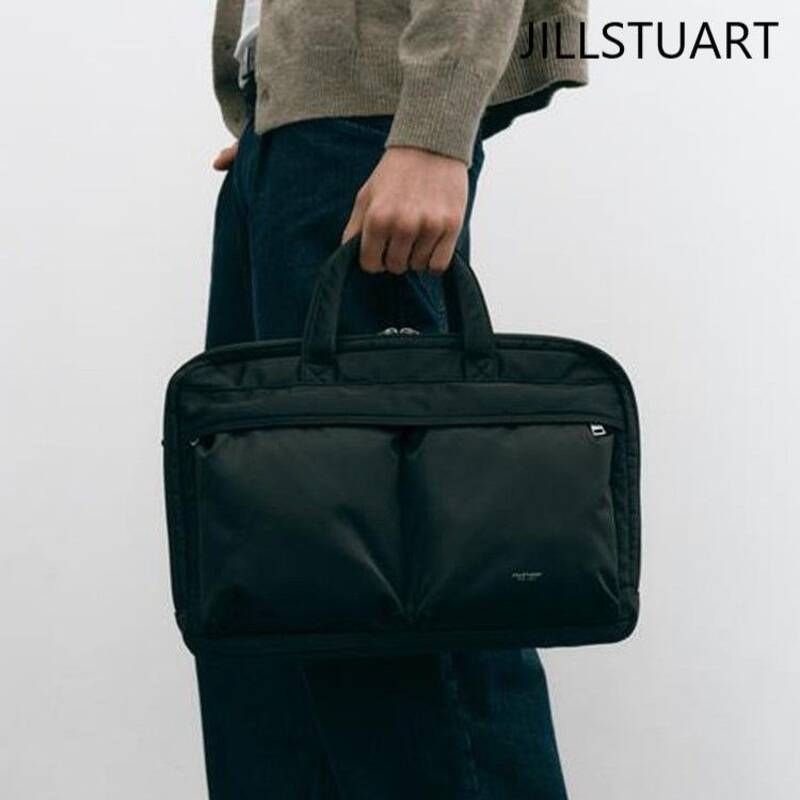 <매장정품> JILLSTUART 질스튜어트 [EVAN]에반 블랙 투포켓 나일론 토트백겸서류가방 JUBA6E501BK JUBA6E501BK_N 1995088