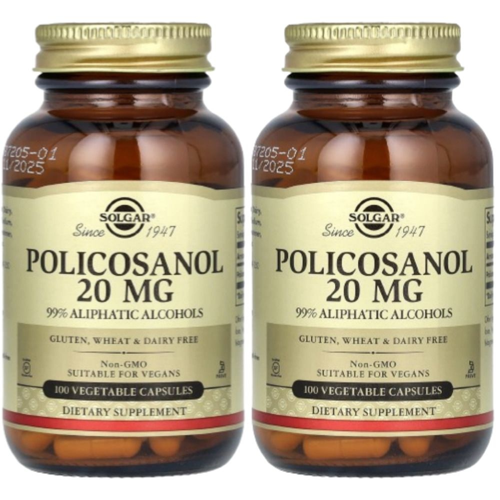 [해외] 솔가 폴리코사놀 Policosanol 20mg 100정 2개
