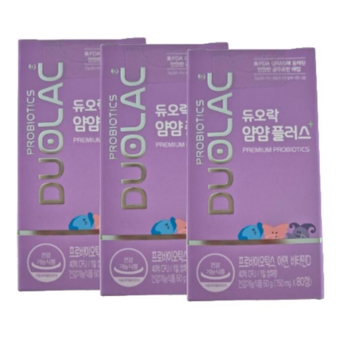 [듀오락] 듀오락 얌얌 750mg X80정 3개 /SJ