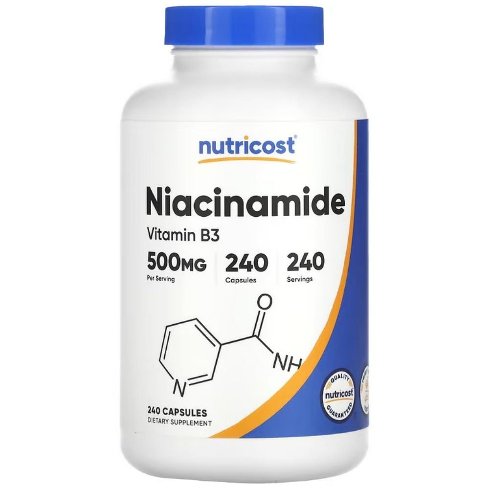 뉴트리코스트 나이아신아마이드 Niacinamide 비타민 B3 500mg 240캡슐