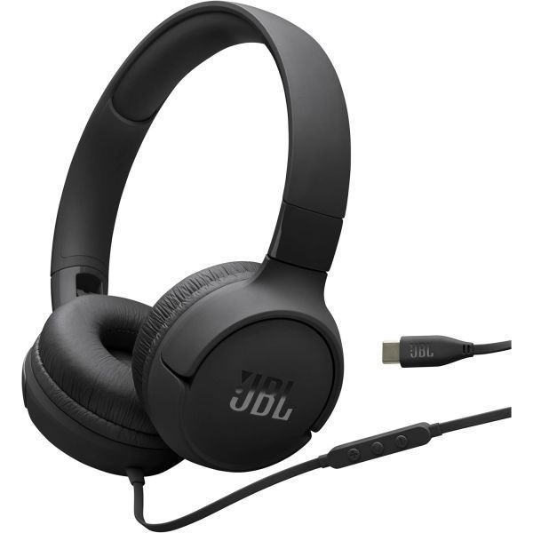 JBL [해외] JBL Tune 520C 고해상도 오디오 지원 퓨어 베이스 사운드 편안한 착용감 USB C 연결 마이크와 EQ 프리셋 컨트롤이 있는
