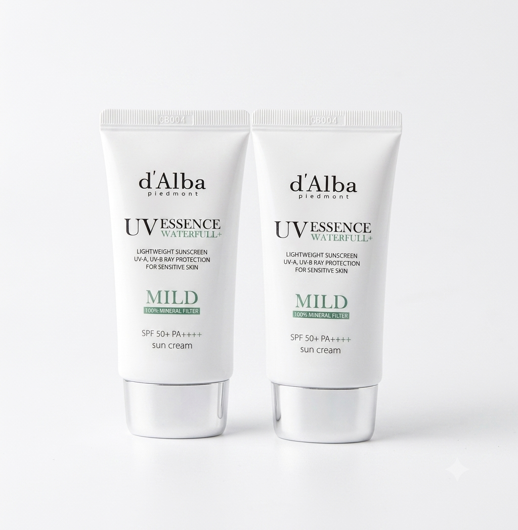 달바 워터풀 에센스 마일드 선크림 50ml x 2개