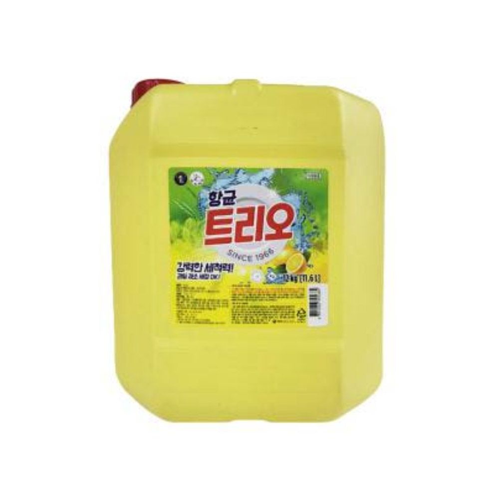 애경 항균 트리오 주방세제 12kg 대용량 말통 업소용 식기 설거지 세제 (애경 트리오말통 12kg)