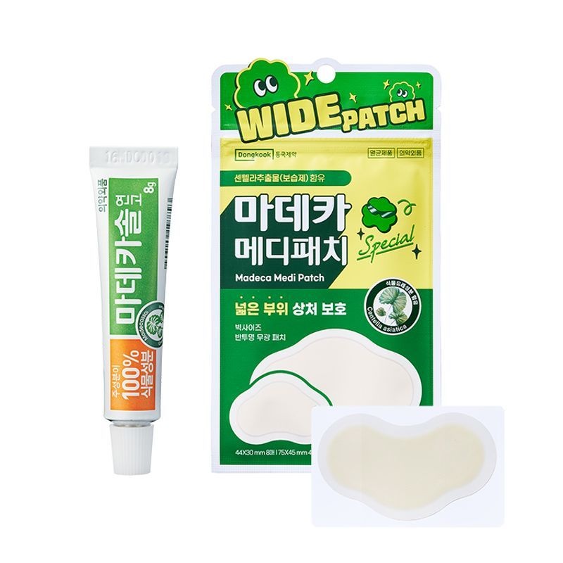 DONGKOOK PHARM 마데카솔 연고 8g 1개 + 메디패치 스페셜 와이드 혼합형 12매입 4167159