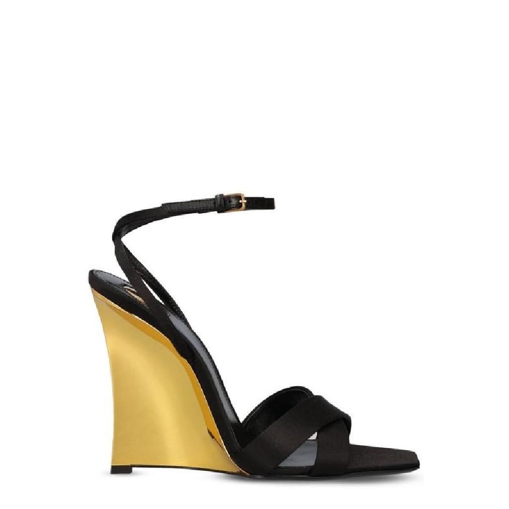 생로랑 생로랑 Saint Laurent Lucienne 오픈 토 샌들 8302879QNAO 1000 TP940284123