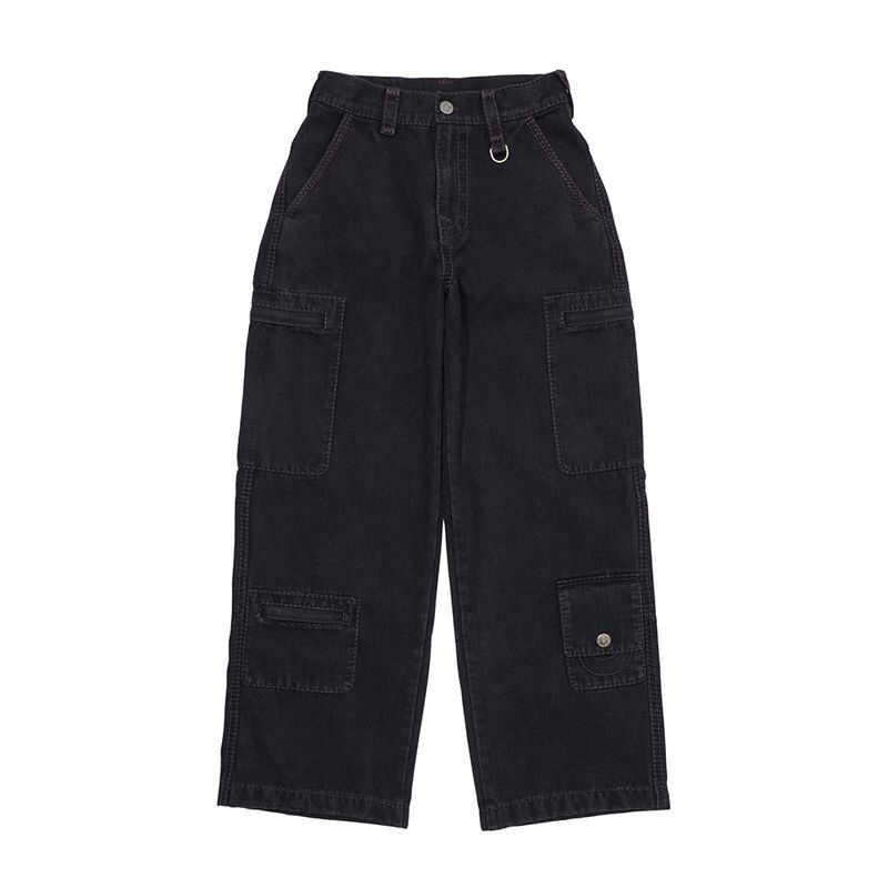 TRUERELIGION 트루릴리젼 FORCE WIDE PANTS_BLACK 82L713 21Y751