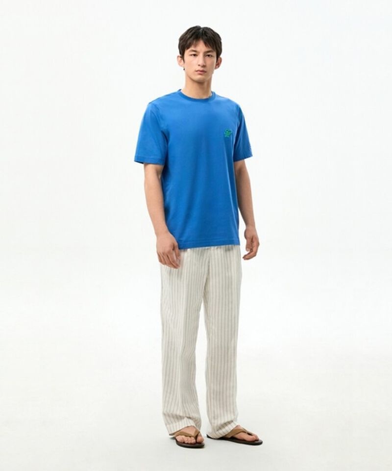 <매장정품> 타미힐피거 Tommy Hilfiger 린넨 블렌드 릴렉스 핏 스트라이프 팬츠 (T12G3WPC360MT10FA) T12G3WPC360MT10FA 267542