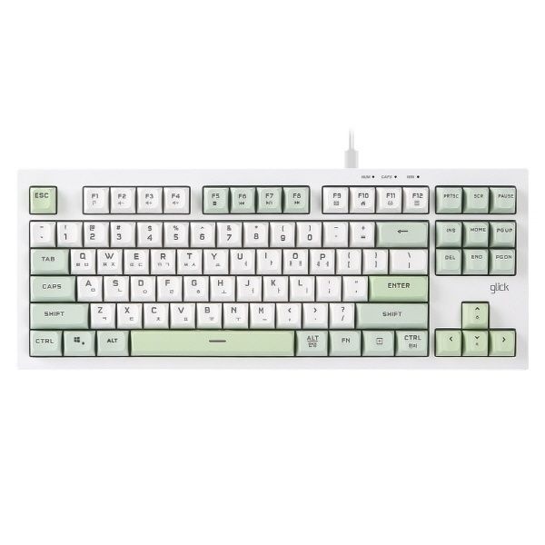 G-Clicker 유선 키보드 오피스프로 OPK50 사일런스 M RGB 풀윤활 무소음 방수 87 코랄 CR1 4053017