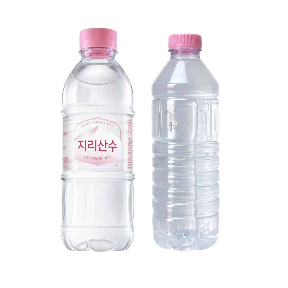 지리산수 핑크 생수(유/무라벨 랜덤 발송)500ml, 40개