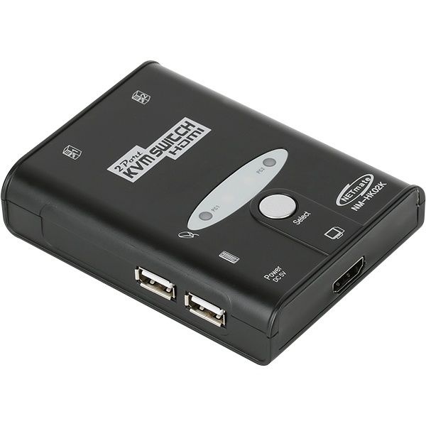 강원전자 넷메이트 HDMI KVM 2:1 스위치 USB케이블 포함 NM-HK02K 4165327