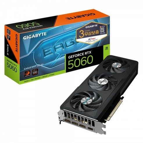 [GIGABYTE] 지포스 RTX 5060 EAGLE MAX OC D7 8GB 제이씨현 🌊컴퓨존 단독 시원한 여름 할인🌊
