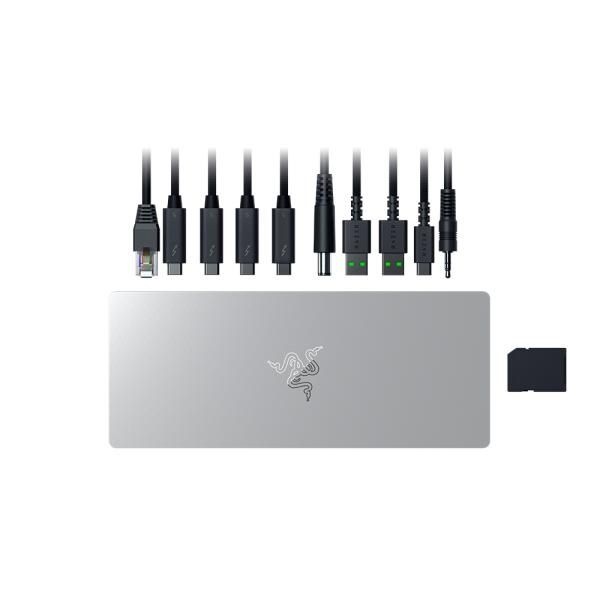 UnKnown RAZER 레이저코리아 썬더볼트5 독 머큐리 USB허브도킹10포트도킹멀티포트 유전원C타입 4166298