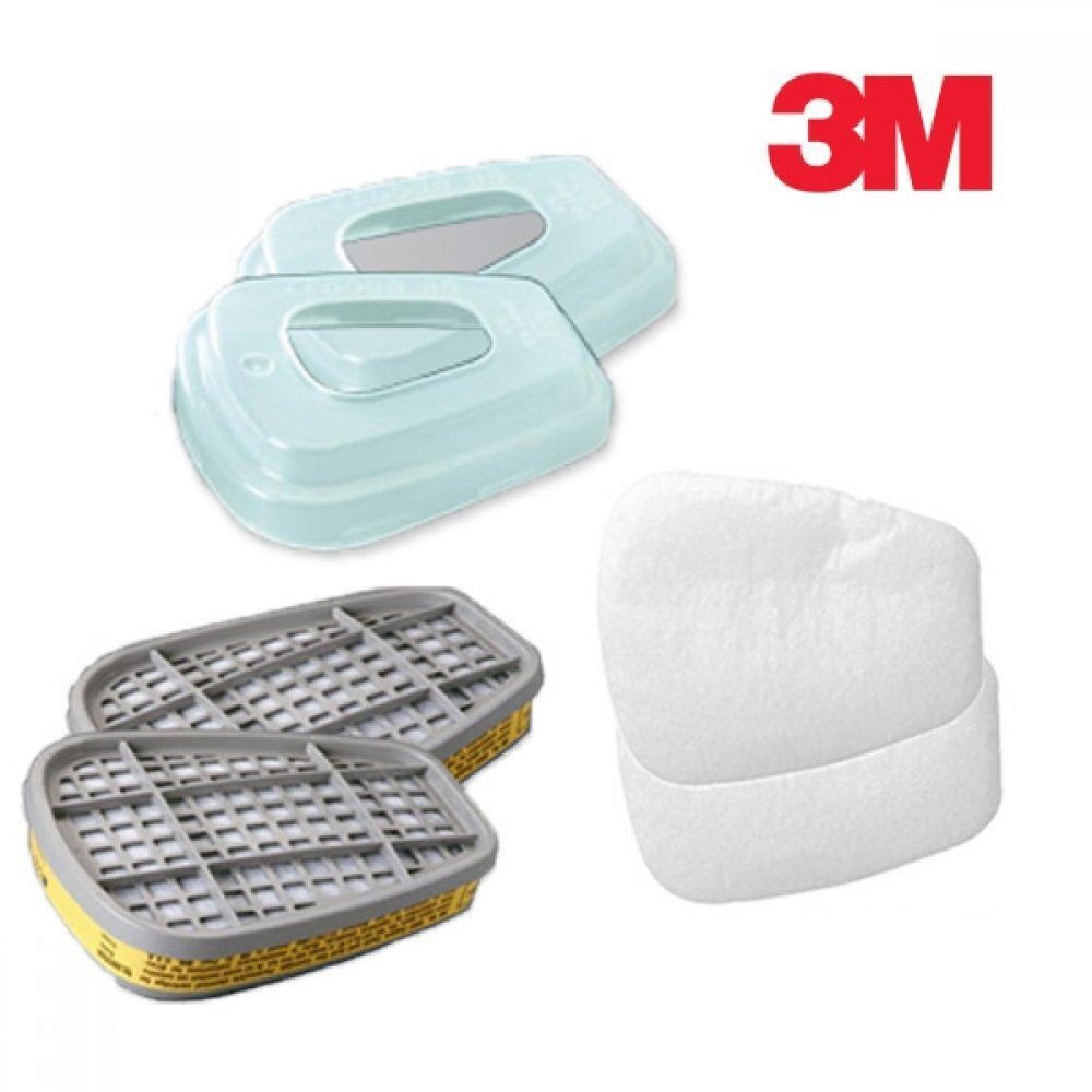 3M 6200 7502 방독 방진 필터 3종세트 6003+5N11+501
