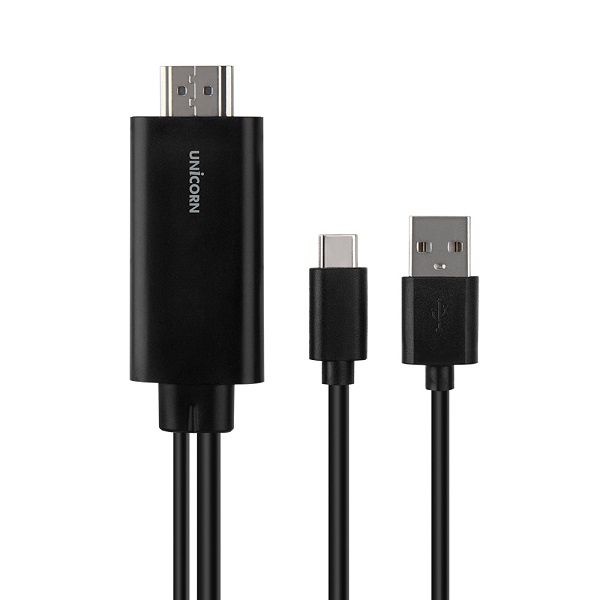 UnKnown 서진네트웍스 Type-C 3.1 to HDMI 1.4 미러링 케이블 충전지원 넷플릭스지원 MHL1100C 1.8m 4048300
