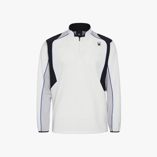 스파이더 본사 남성 베이스볼 프로웹 하프 집업 웜업 자켓 SPHPCNJK532MWHT