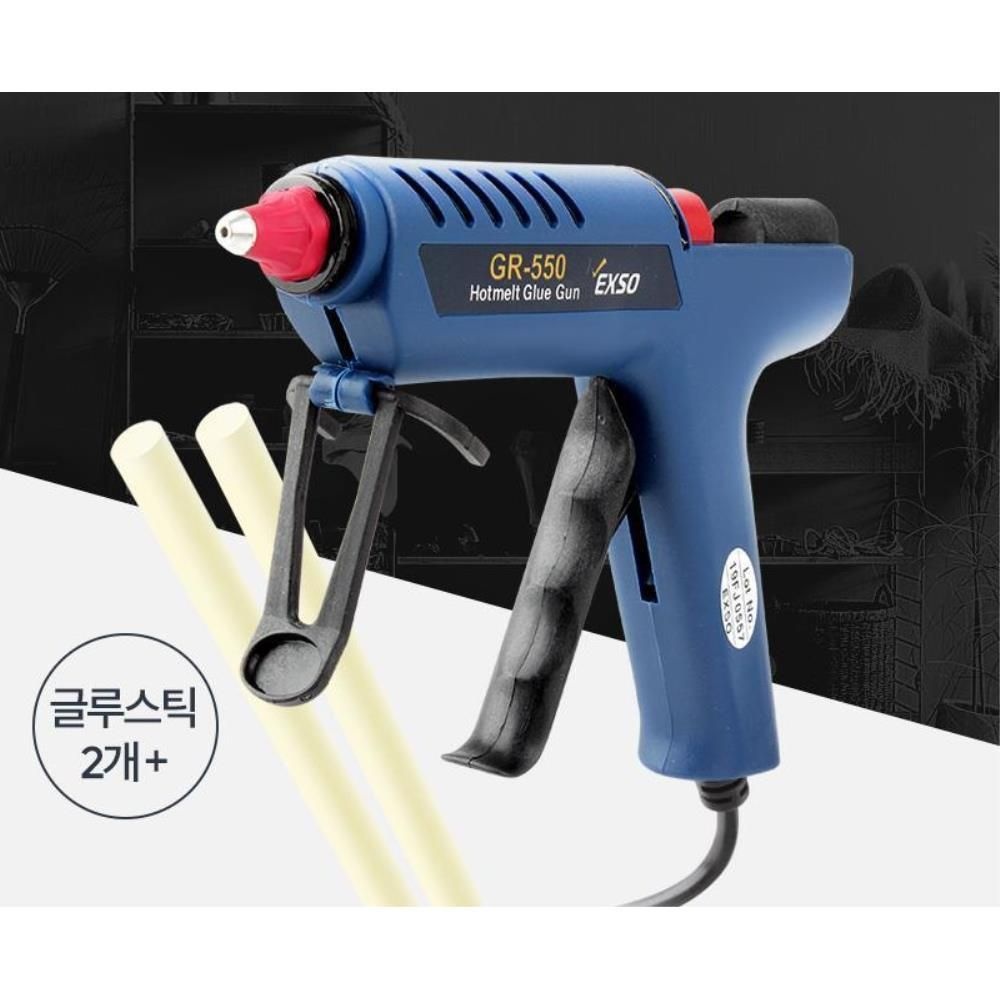 [비앤엠커머스협력사]강력접착 빠른건조 열효율 60W 글루건 실리콘총 그루건 소세지건 고정글루건 공구설비 글로건