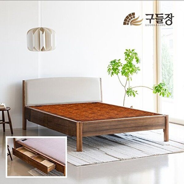 [구들장건강]본가 서랍침대 황토숯볼 퀸 흙침대