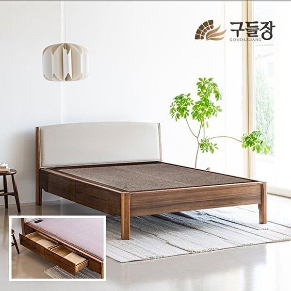 [구들장건강]본가 서랍침대 홍맥반석 퀸 돌침대