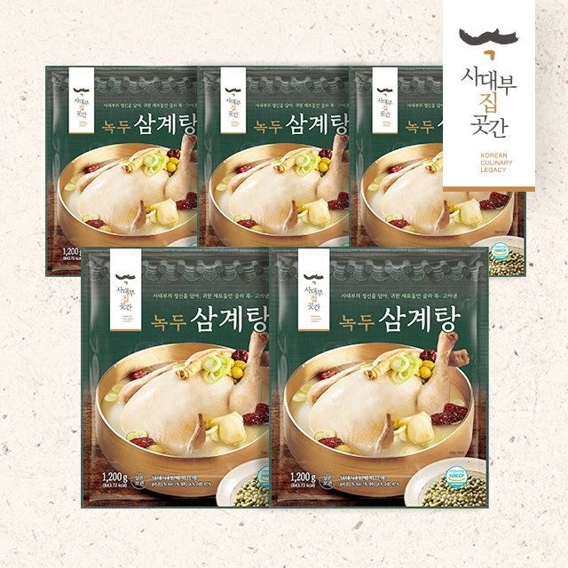 사대부집곳간 [사대부집곳간] 녹두삼계탕1200gx5팩
