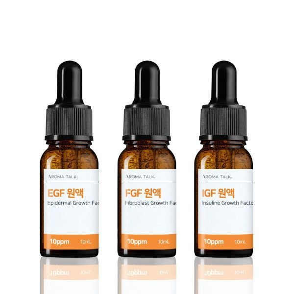 아로마톡 EGF+FGF+IGF 10ppm 원액, 각 10ml, 1세트
