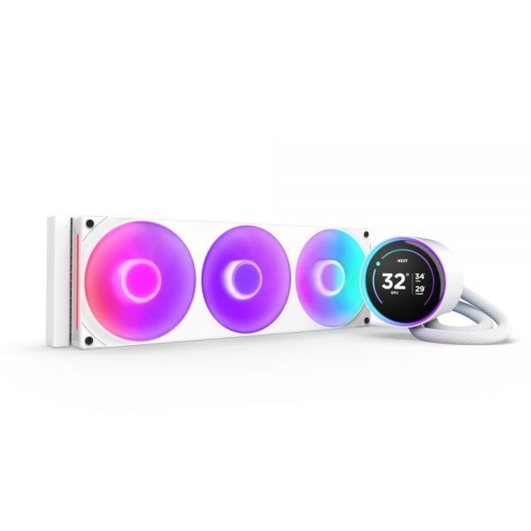 [해외] NZXT Kraken Elite 360 RGB 2024 일체형 CPU 수랭 쿨러 360mm 라디에이터 F360 코어 팬 맞춤형 2.72인치 IPS LCD 터빈 펌프 AMD AM5 AM