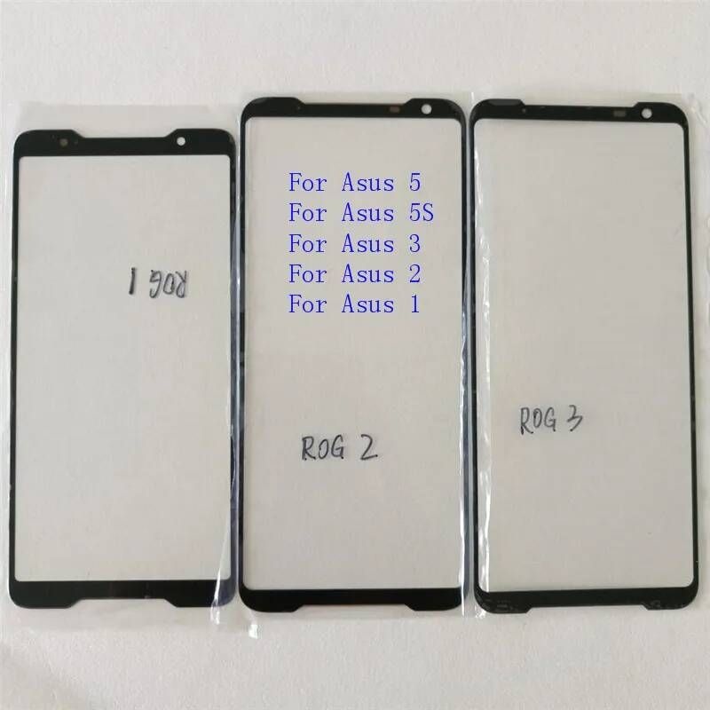 UnKnown [해외] 스마트폰 액정 교체 부품 터치 스크린 Asus ROG Phone 5 5S 3 2 1 ZS673KS ZS676KS ZS661KS ZS660KL LCD 디스플레이 전면 유리 외부