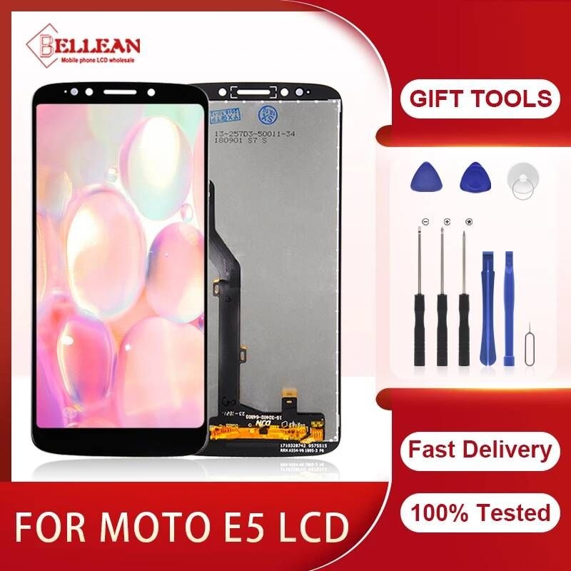 [해외] 스마트폰 액정 교체 부품 MotoRola Moto XT1944 LCD 터치 스크린 디지타이저 E5 디스플레이 어셈블리 수리 프레임 포함 5.