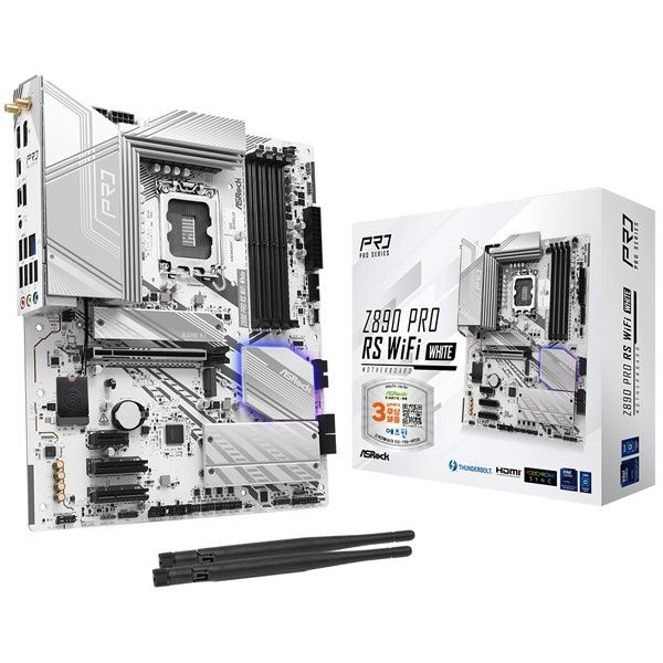 ASRock Z890 Pro RS WiFi White 에즈윈 인텔Z890ATX 4169591