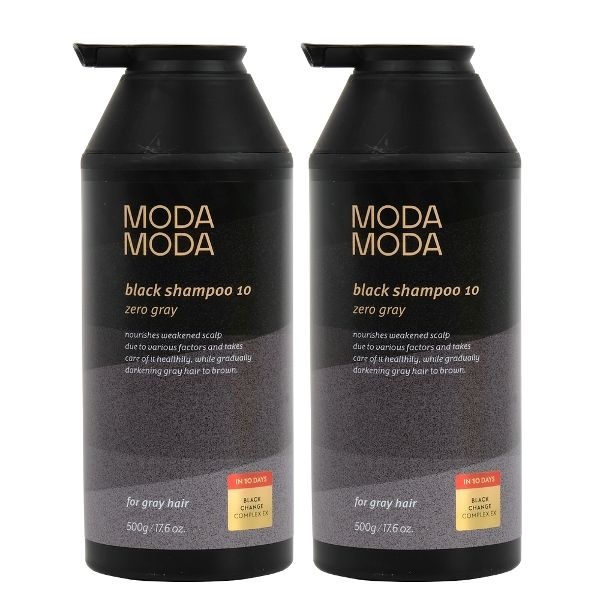 모다모다 제로 그레이 블랙 샴푸10 500g 2개