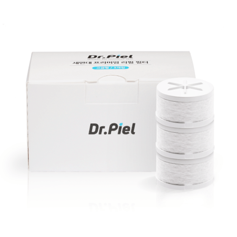 매장정품 DR.PIEL 세면대 프리미엄 리필필터 1년 세트 (고급형 필터 3EA)