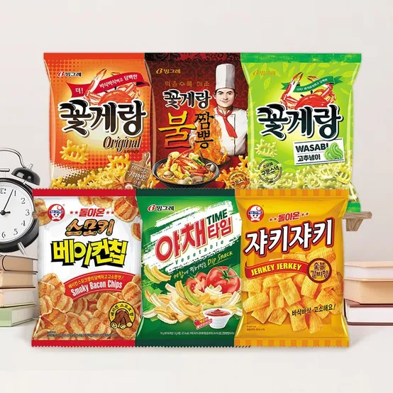꽃게맛 과자 /야채맛과자 인기스낵 