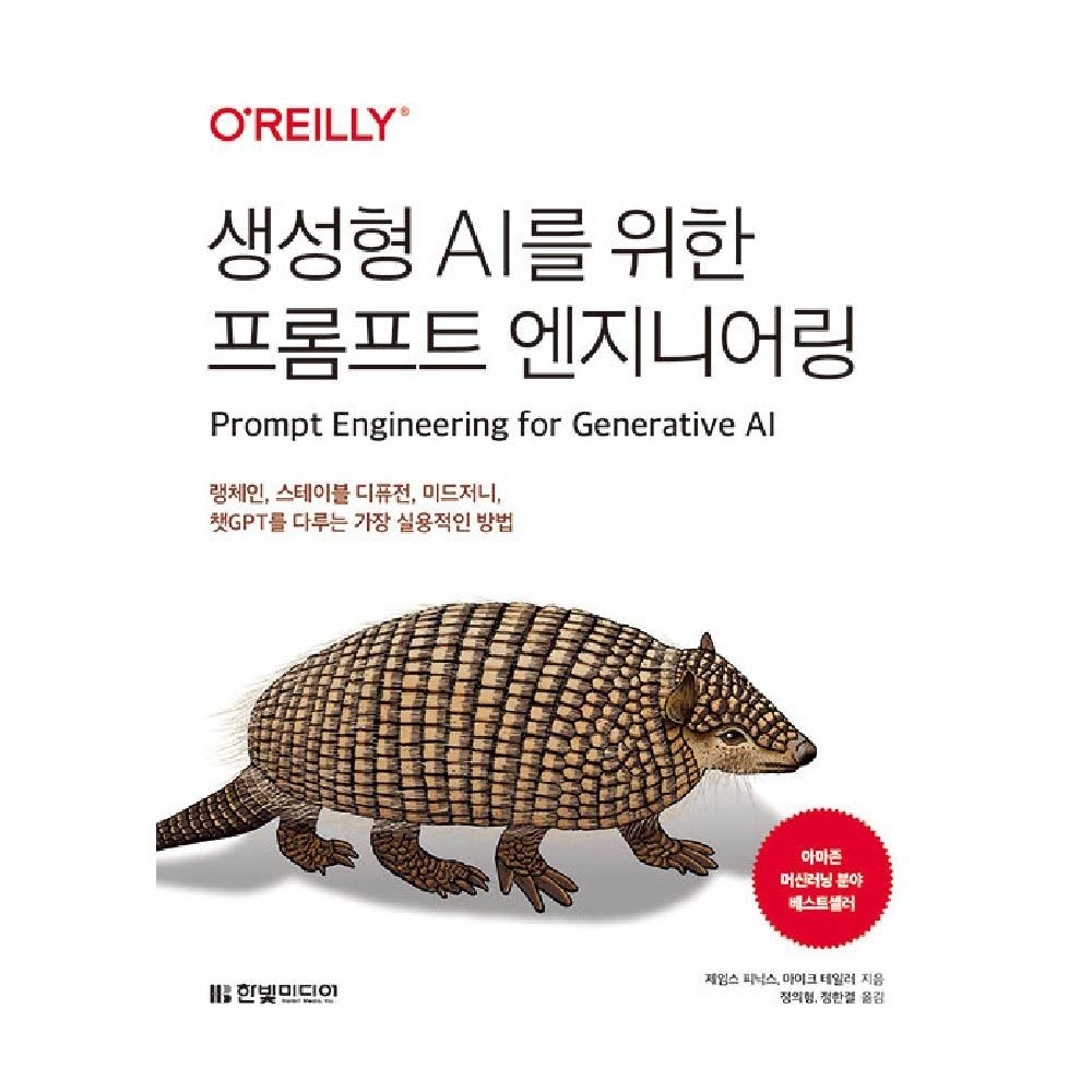 한빛미디어 생성형 AI를 위한 프롬프트 엔지니어링 제임스피닉스 (464213)