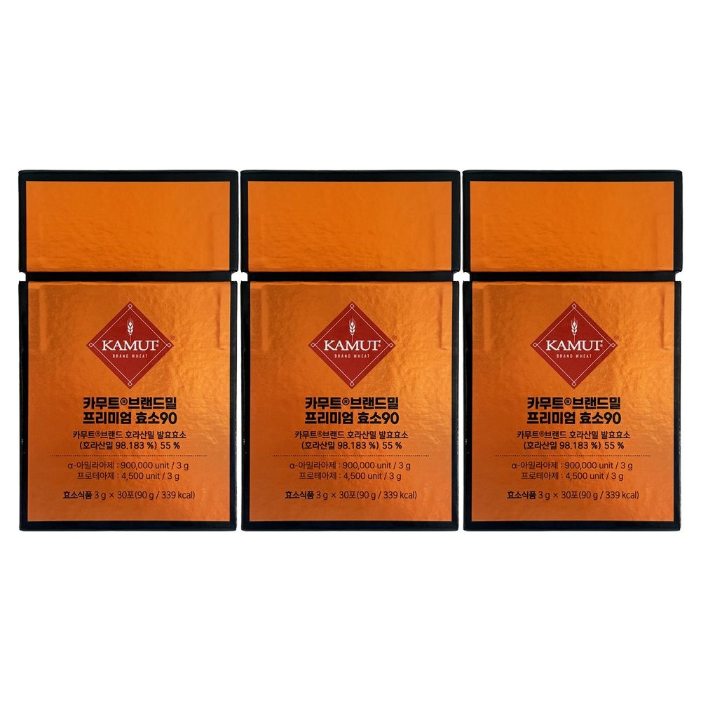 그레인온 카무트 브랜드밀 프리미엄 효소 90 3g x 30포 3개 / 써클