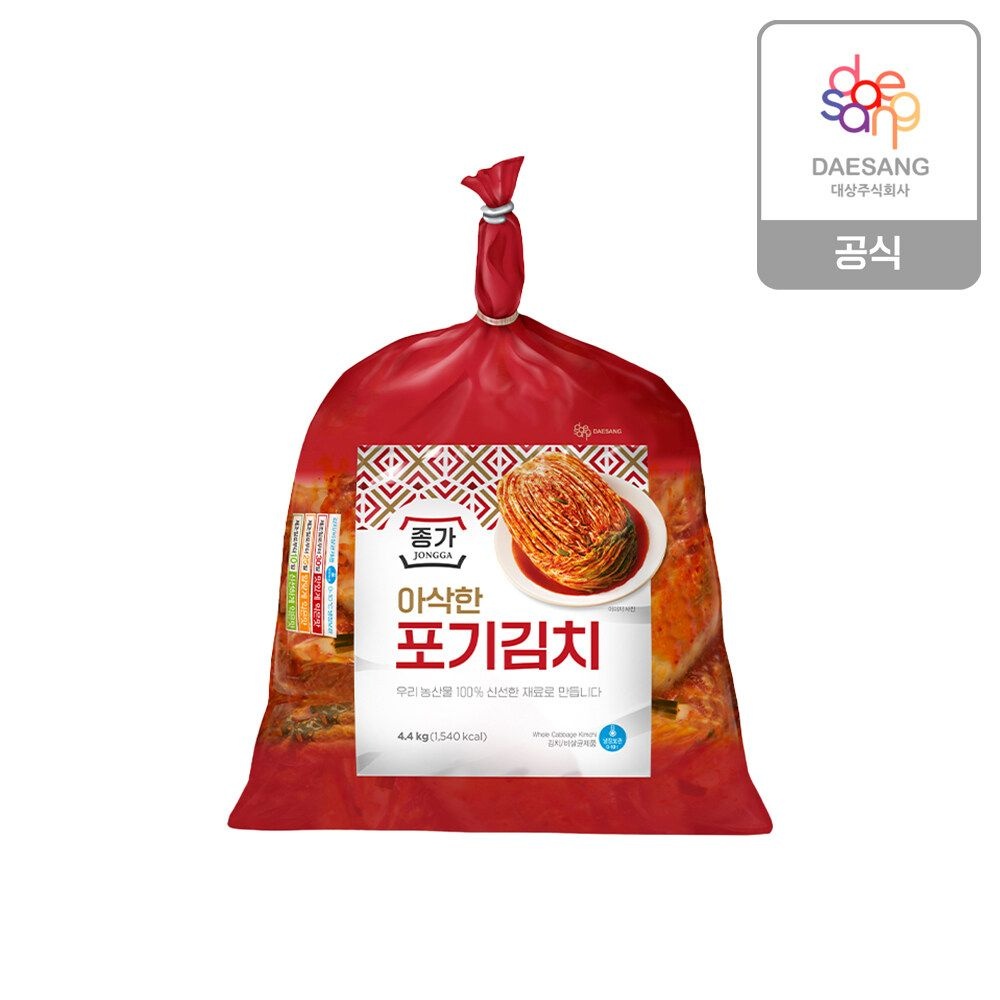 [TV상품][종가] 아삭한 포기김치 4.4kg