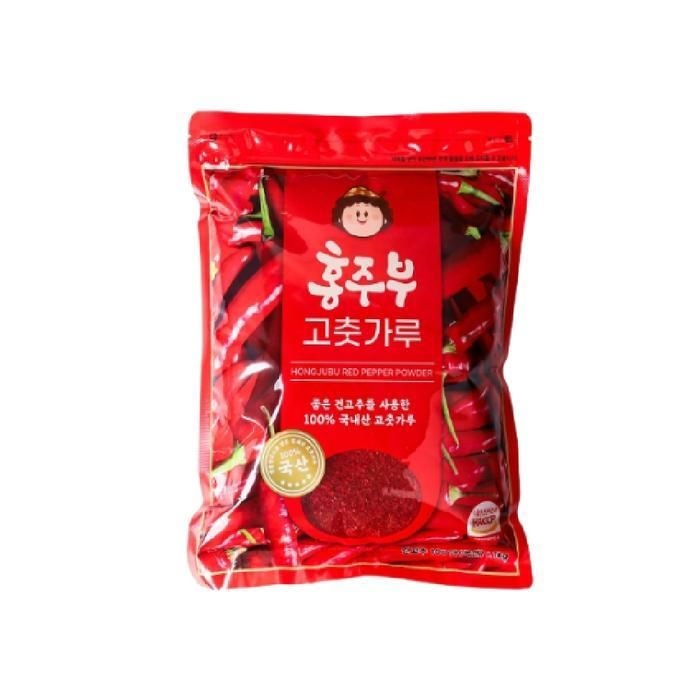 25년산 국내산 맷돌 방식으로 간 홍주부 햇 고춧가루 1kg/J