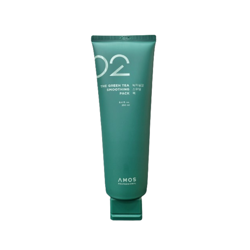 아모스 녹차실감 스무딩 팩 250ml new 모이스처팩 탈모증상완화기능성
