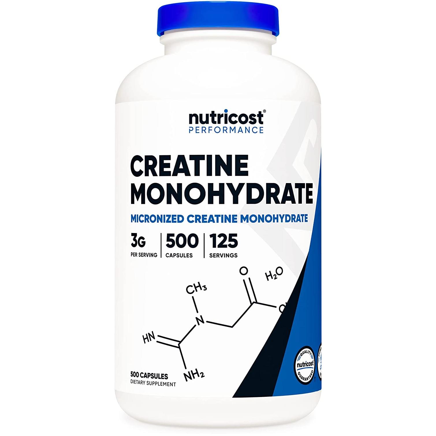 뉴트리코스트 크레아틴 모노하이드레이트 3000mg 500캡슐