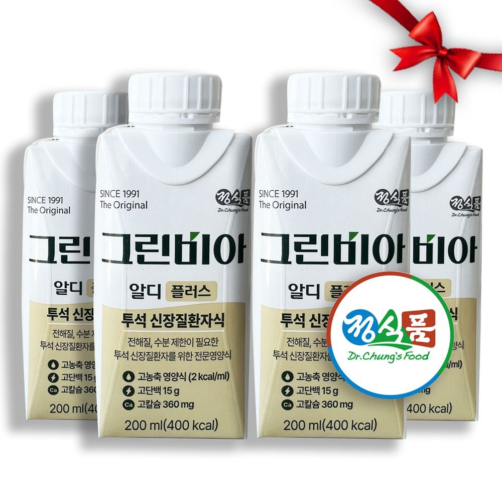그린비아 정식품 그린비아 알디플러스 투석 30캔 / 정식품 대리점에서 직접출고